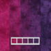 hand dyed gradient of quilting cotton in shades of purple from plum to violet